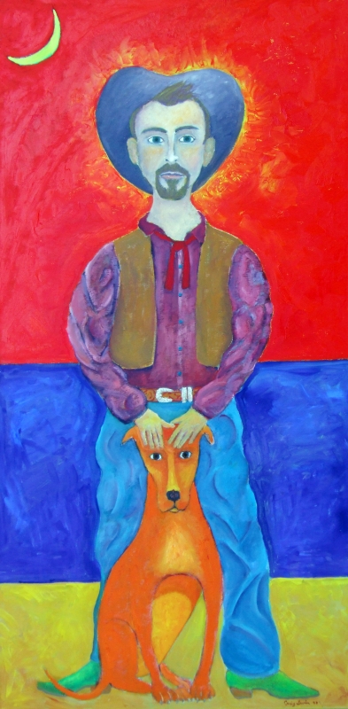 Cowboy and Dog by artist Craig Irvin
